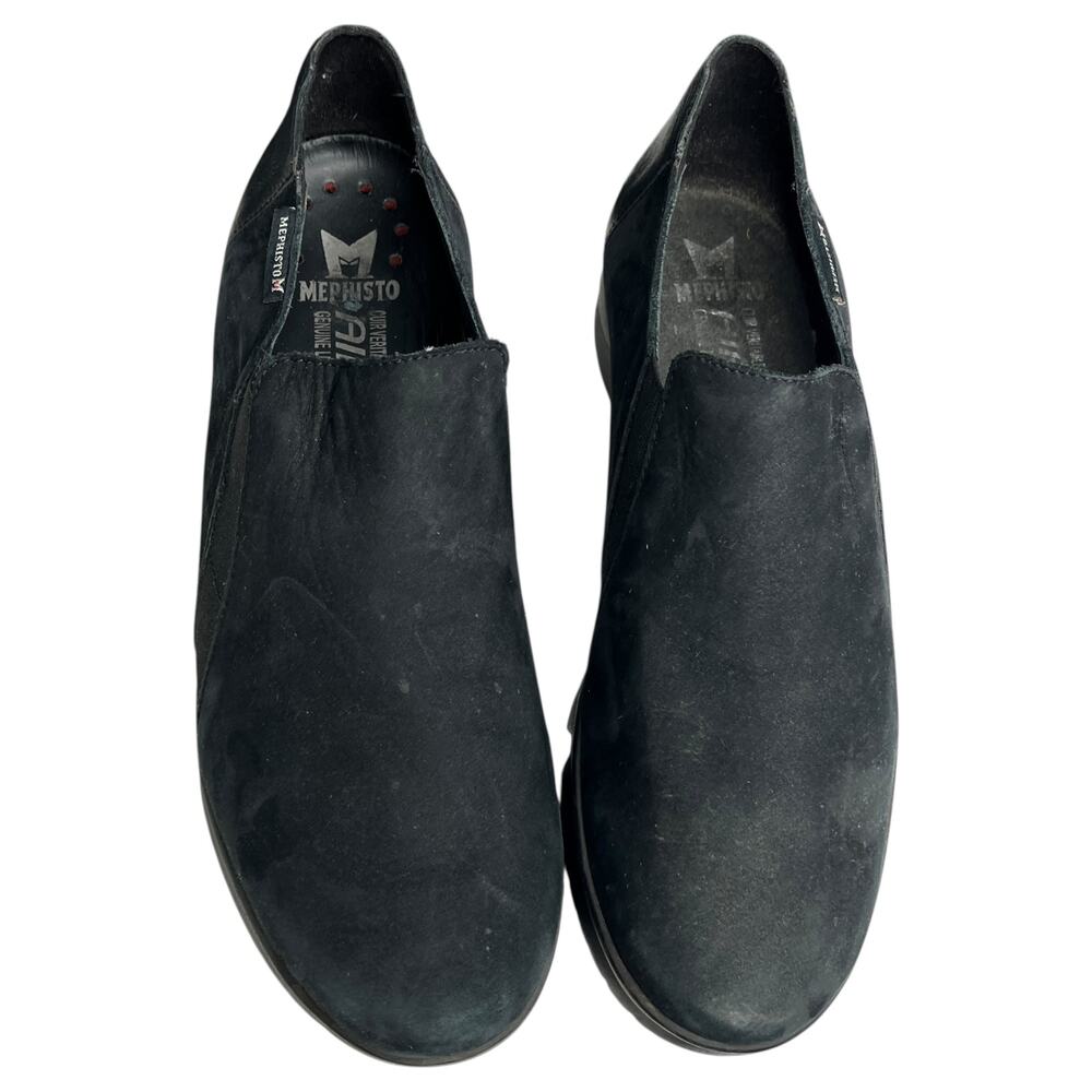 Mephisto Women's Loafers Size 7 Black Romea Leather Slip On Comfort - Picture 2 of 12